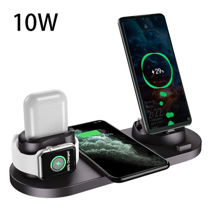 Wireless Charger For IPhone Fast Charger For Phone Fast Charging Pad For Phone Watch 6 In 1 Charging Dock Station - Street Savage CultureWireless Charger For IPhone Fast Charger For Phone Fast Charging Pad For Phone Watch 6 In 1 Charging Dock Station