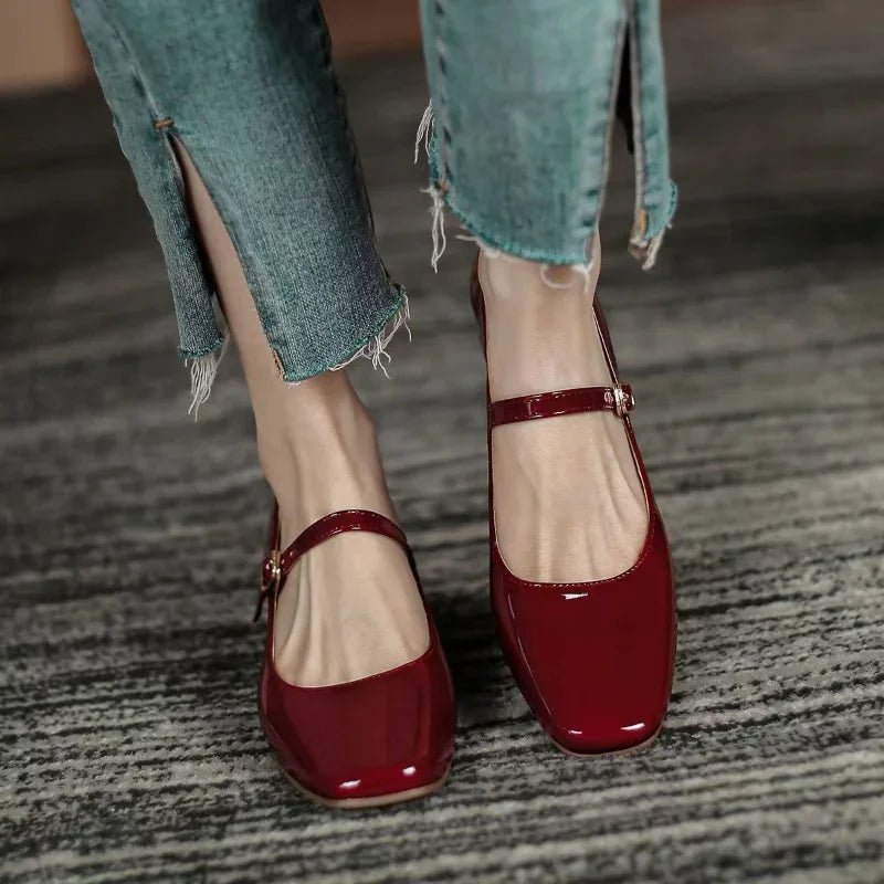 Women Chunky Heel Pumps 2025 Summer Pu Leather Buckle Strap - Street Savage CultureWomen Chunky Heel Pumps 2025 Summer Pu Leather Buckle Strap