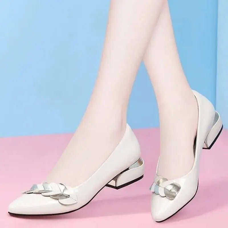 Women Dress Shoes Patent Leather Mid Heel Pumps Fashion Shoes - Street Savage CultureWomen Dress Shoes Patent Leather Mid Heel Pumps Fashion Shoes