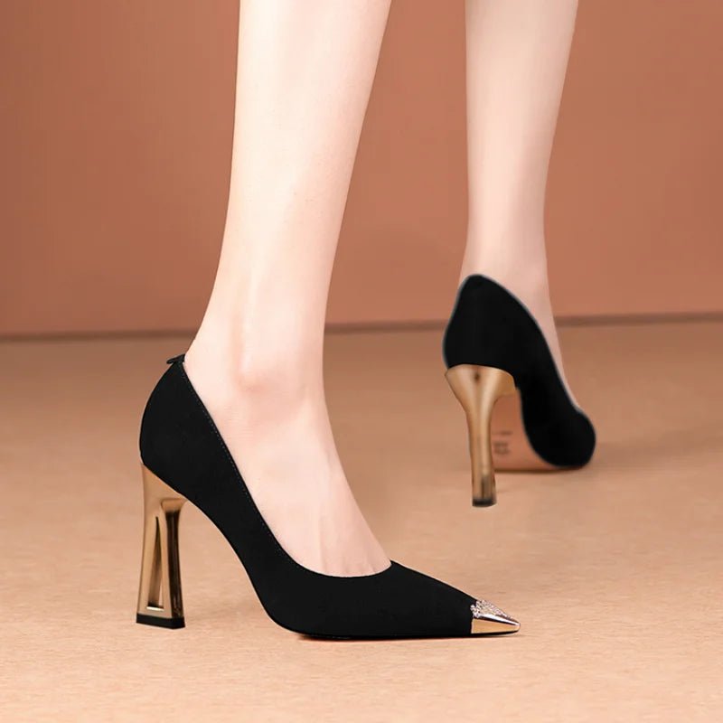 Women's Pumps Mid Heels Office Lady Shoes - Street Savage CultureWomen's Pumps Mid Heels Office Lady Shoes