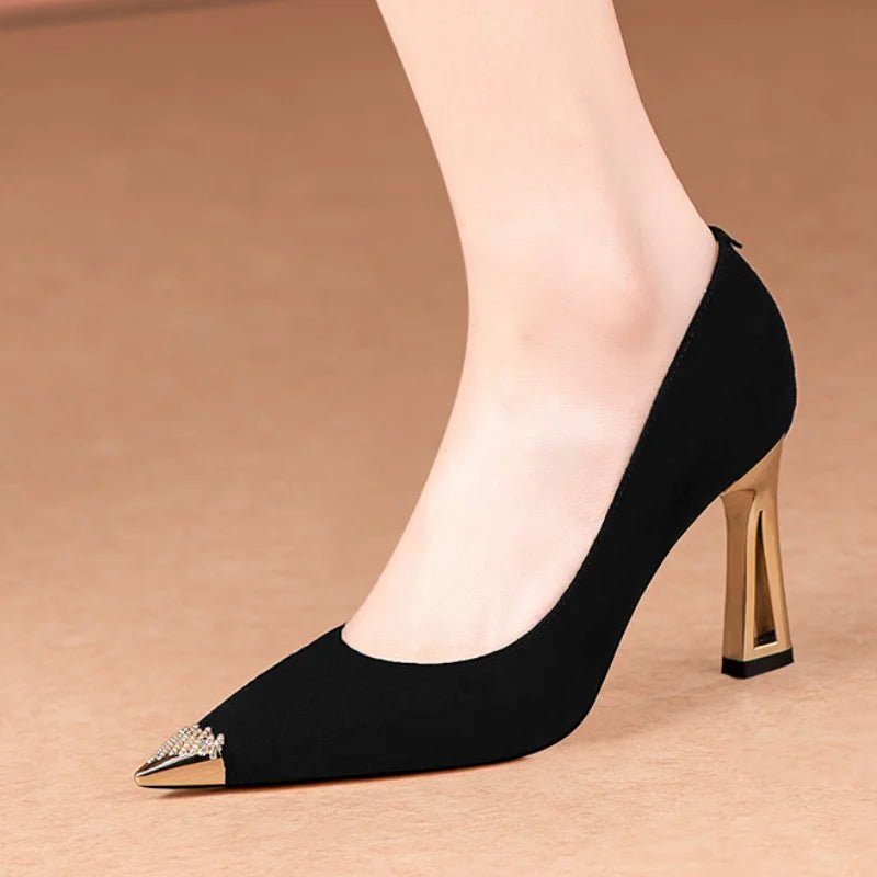 Women's Pumps Mid Heels Office Lady Shoes - Street Savage CultureWomen's Pumps Mid Heels Office Lady Shoes