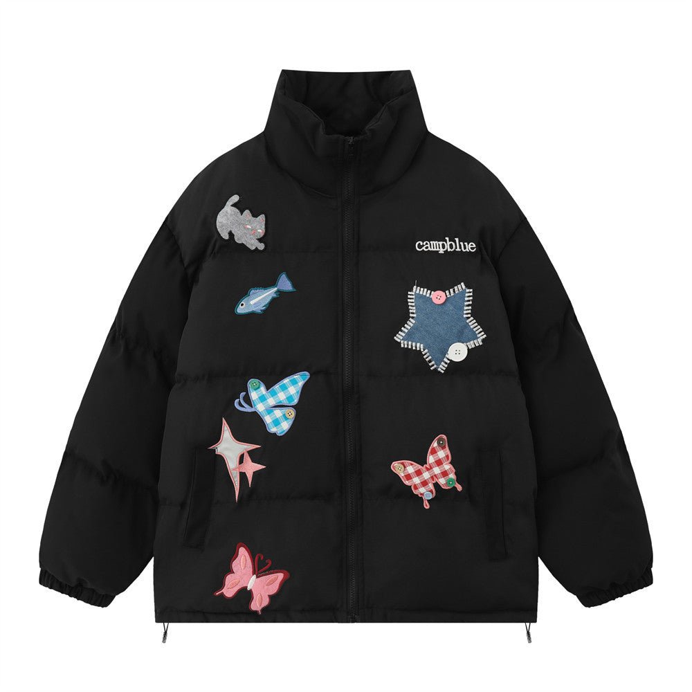 XINGX Butterfly Patch Cotton Jacket Men - Street Savage CultureXINGX Butterfly Patch Cotton Jacket Men