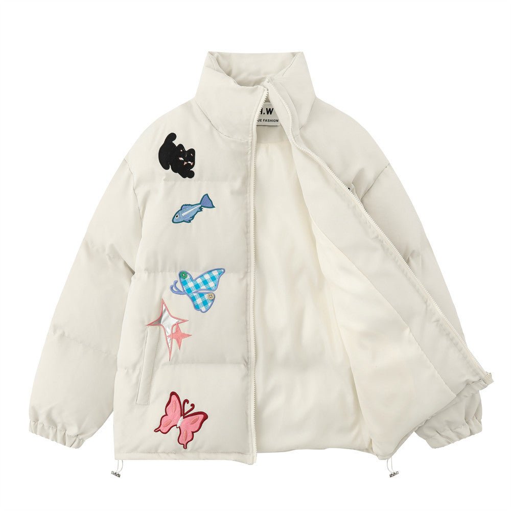 XINGX Butterfly Patch Cotton Jacket Men - Street Savage CultureXINGX Butterfly Patch Cotton Jacket Men